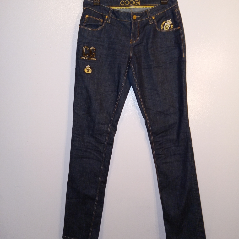 COOGI Women's Dark Indigo Skinny Jeans